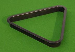 Műanyag biliárd háromszög, fekete 57,2 mm