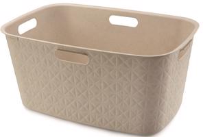 Műanyag ruhakosár Softex 45 L bézs