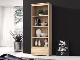 Nyitott könyvespolc tölgyfa sonoma gyerekszobába