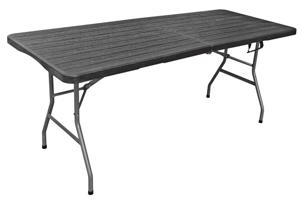 Összecsukható asztal CATERING 180 x 74 cm fekete