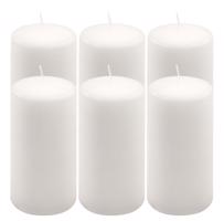 Paraffin gyertya 15 cm 65 óra égési idő 6 db fehér