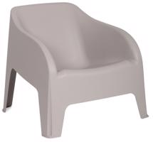 PETRA ARMCHAIR Műanyag karosszék szürke