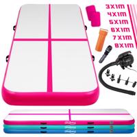 PHYSIONICS Airtrack felfújható szőnyeg 8 m rózsaszín