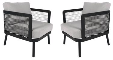 ROJAPLAST Aluminium szék szett EDINBURGH DUO 2 db