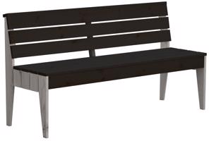 ROJAPLAST Fapad POOL 150 x 50 x 76 cm fekete / szürke