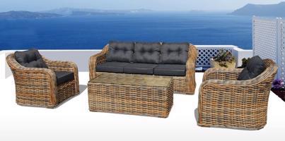 ROJAPLAST Kerti rattan bútor készlet RICHMOND