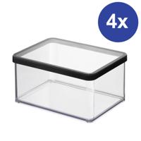 ROTHO Tárolódoboz SET LOFT 4 x 2, 25 L fehér