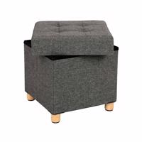 Taburet 38×38×40 cm sötét szürke