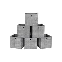 Tárolódoboz szett 6 db 30×30×30 cm szürke