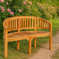 Teakfa kerti pad 2 személyes 120 cm