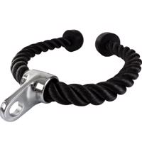 Tricepsz kötél 68 cm gumivégekkel fekete