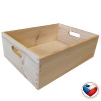 Univerzális fa doboz 40 x 30 x 13 cm cseh gyártmány