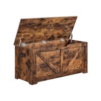 VASAGLE Tárolópad 100×40×46 cm rusztikus barna