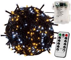 VOLTRONIC® Fényfüzér 100 LED Fehér mix sötét + vezérlő